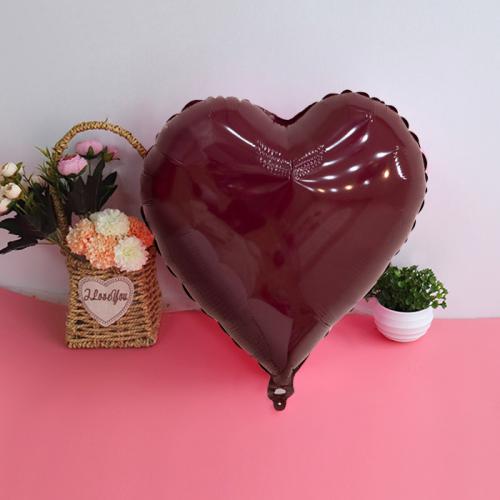 18인치 마카롱 하트(버건디) 1개