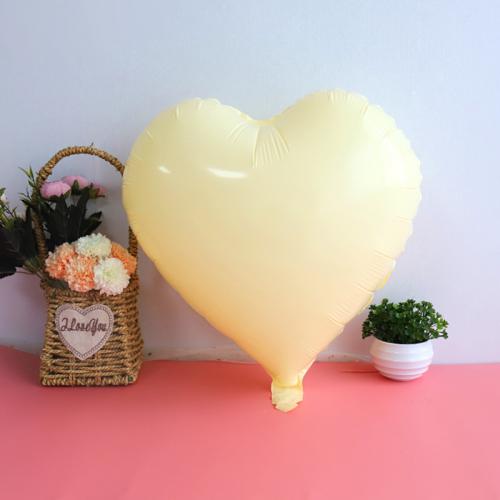18인치 마카롱 하트(옐로우) 1개