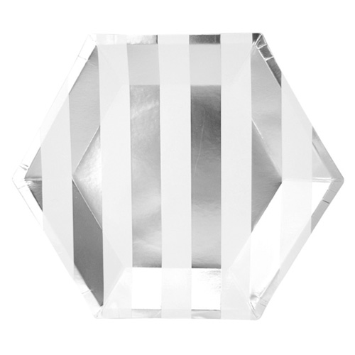 스트라이프접시(실버) 10인치