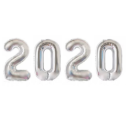 2020 은박풍선 세트(실버)(32인치)
