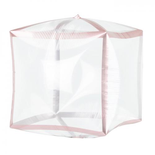 메탈릭트림 큐브 로즈골드