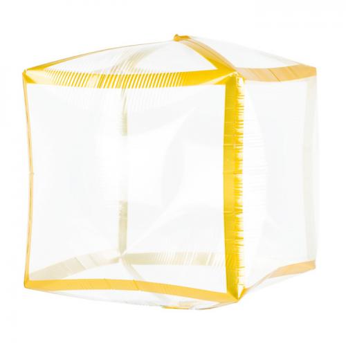 메탈릭트림 큐브 골드