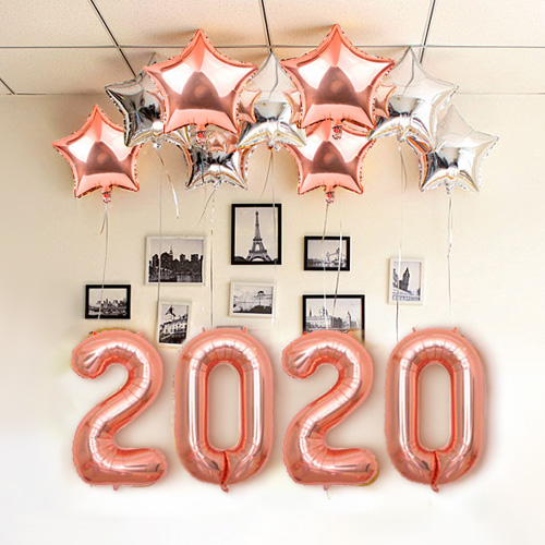 2020 풍선세트(로즈골드)