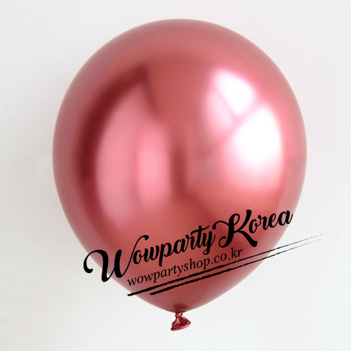 13센티 크롬풍선 로즈브라운 50개