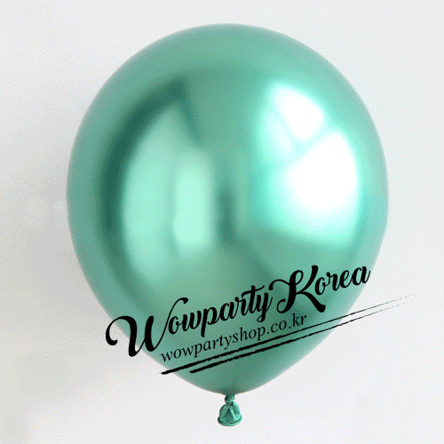 13센티 크롬풍선 그린(Green) 50개