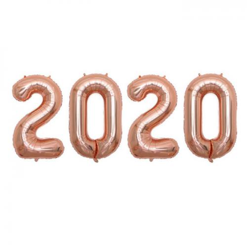 2020 은박풍선 세트(로즈골드)(16인치)