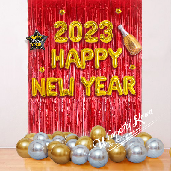 2023 해피뉴이어 풍선세트(레드)