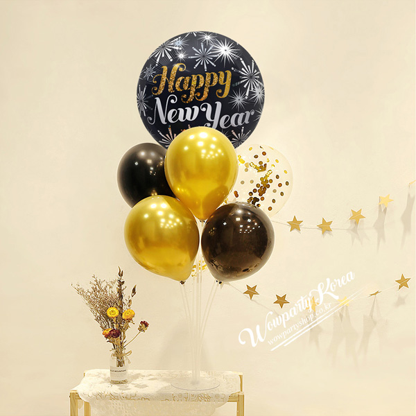 새해 풍선꽂이 (해피뉴이어 라운드 폭죽)