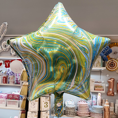 18인치 별 마블(블루그린)1개