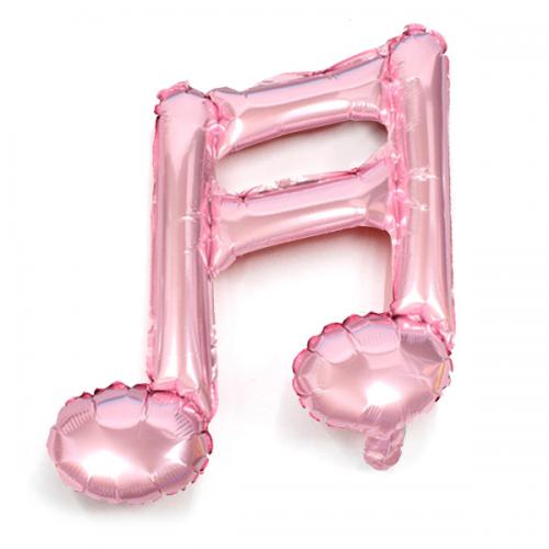 16분음표호일(핑크) 풍선장식 은박호일풍선 음악기호