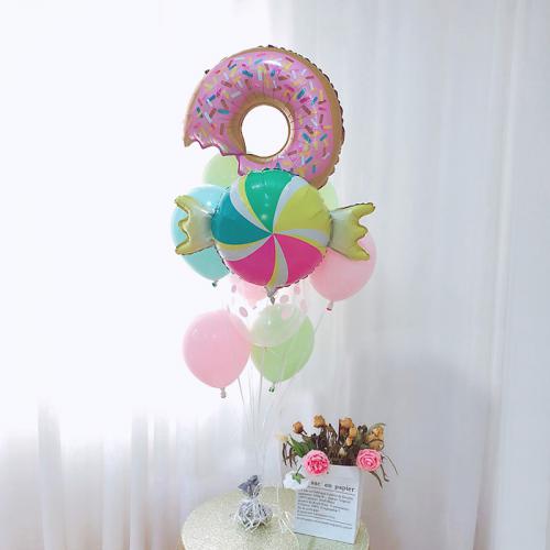 도너츠 알사탕 헬륨풍선
