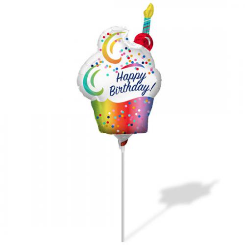 미니쉐입 레인보우 옹브레 컵케이크