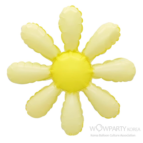 8잎 데이지 풍선 옐로우 (대)