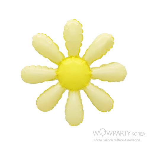 8잎 데이지 풍선 옐로우 (소)