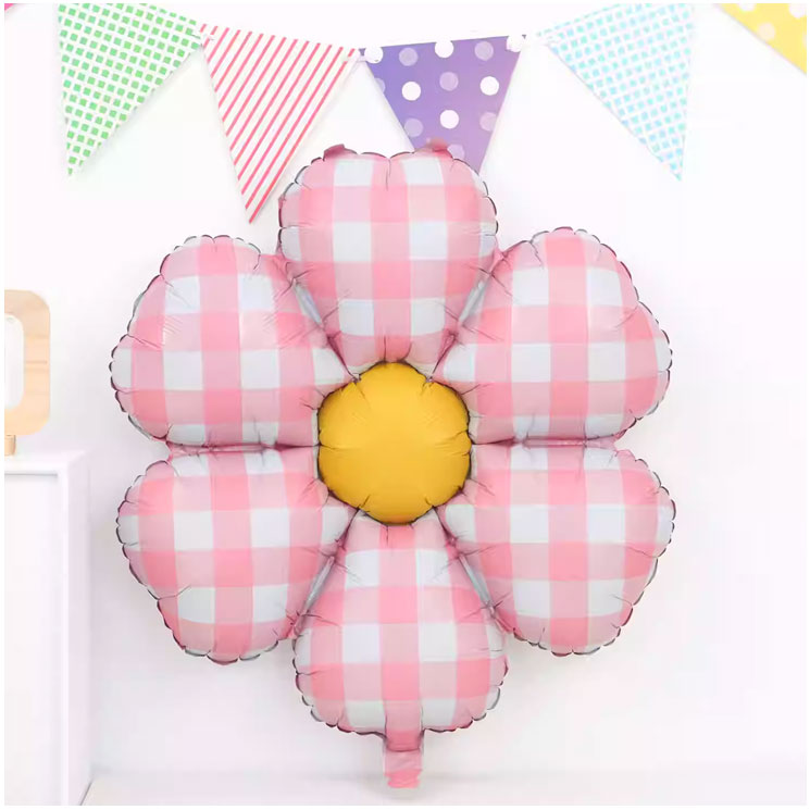 체크 데이지 (핑크)