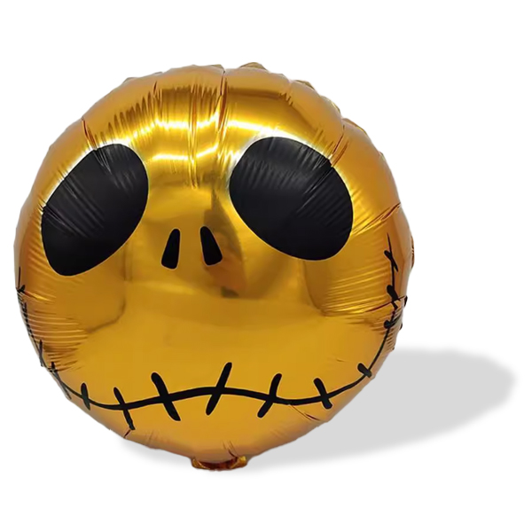 골드 해골 은박풍선