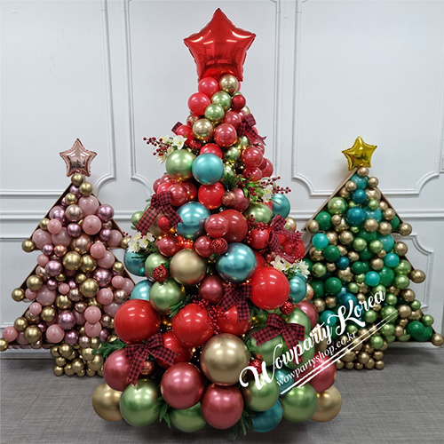 빨간체크트리와 폼트리세트