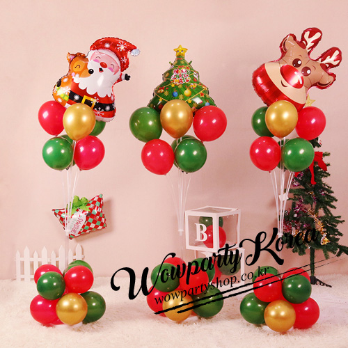 크리스마스 풍선꽂이세트160cm (3종)