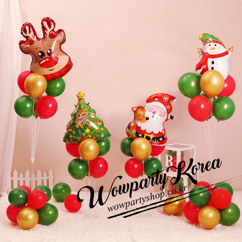 크리스마스 풍선꽂이세트 (4종-루돌프)