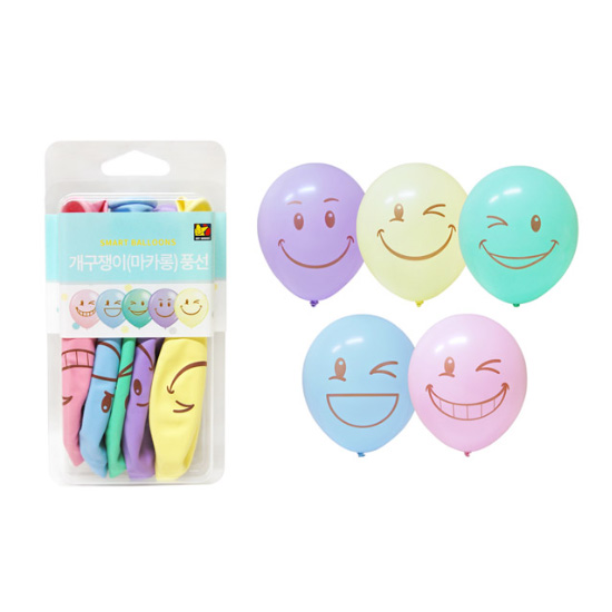 케이스풍선 30.5cm 개구쟁이 마카롱(5입)