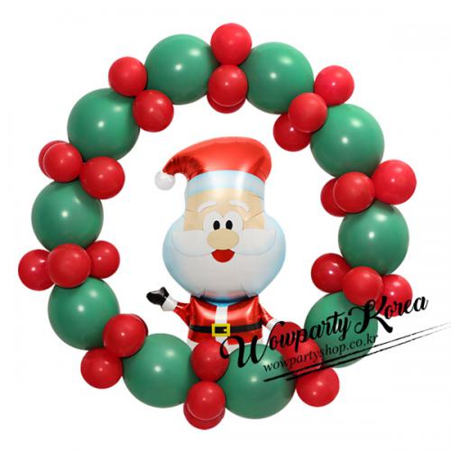 크리스마스 리스(귀여운 산타)