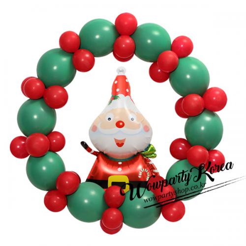 크리스마스 리스(레드도트모자 산타)