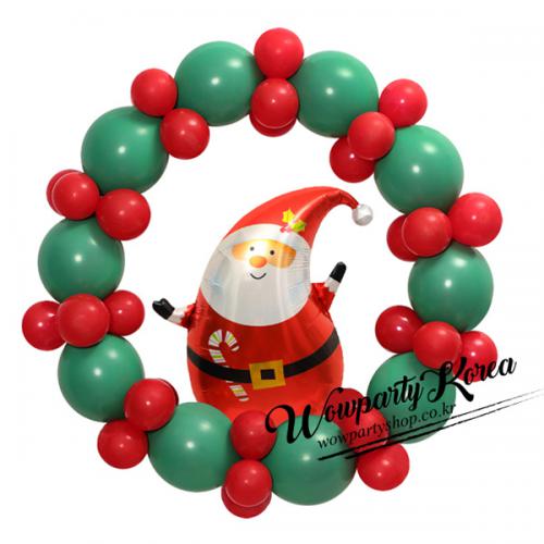 크리스마스 리스(배불뚝이 산타)