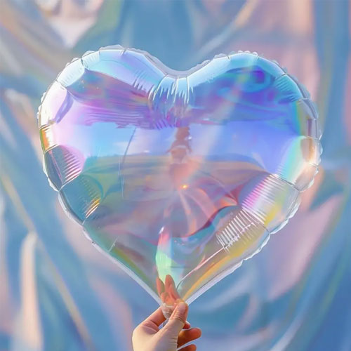 투명 홀로그램 은박풍선(18인치)