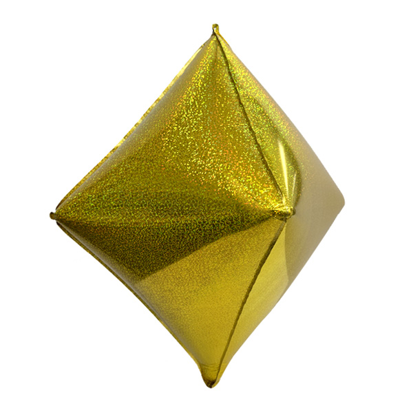 마름모 4D풍선(홀로그램 골드)
