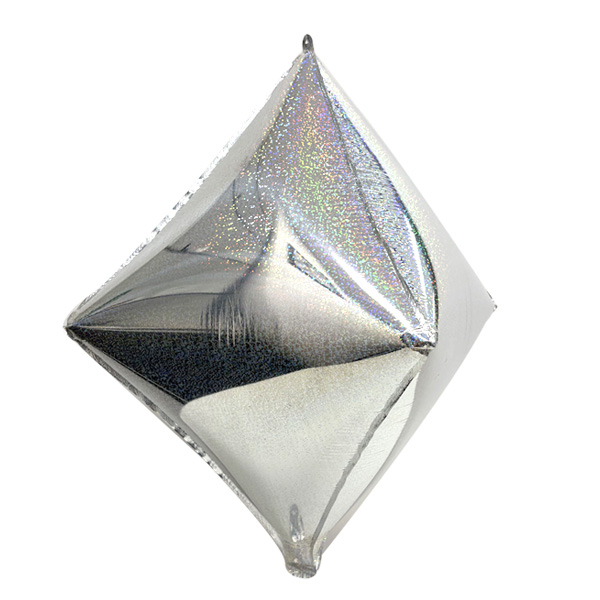 마름모 4D풍선(홀로그램 실버)