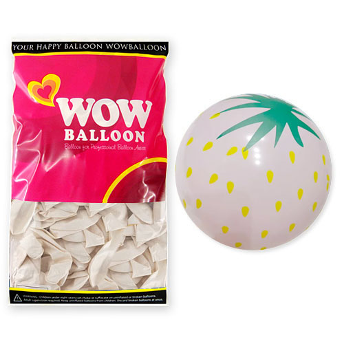 30센티 귀욤 과일풍선(핑크 딸기) 50개