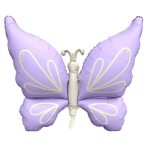 하트은박 리본풍선(퍼플)