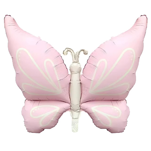 하트은박 리본풍선(핑크)