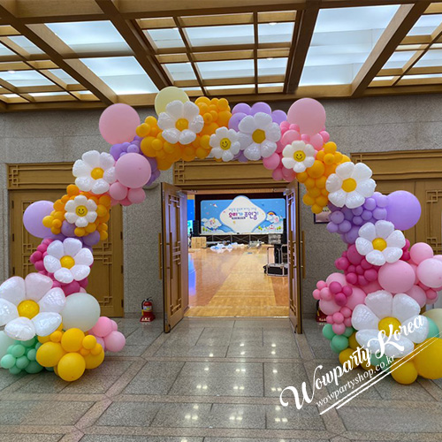 마카롱 데이지 대형아치(2)