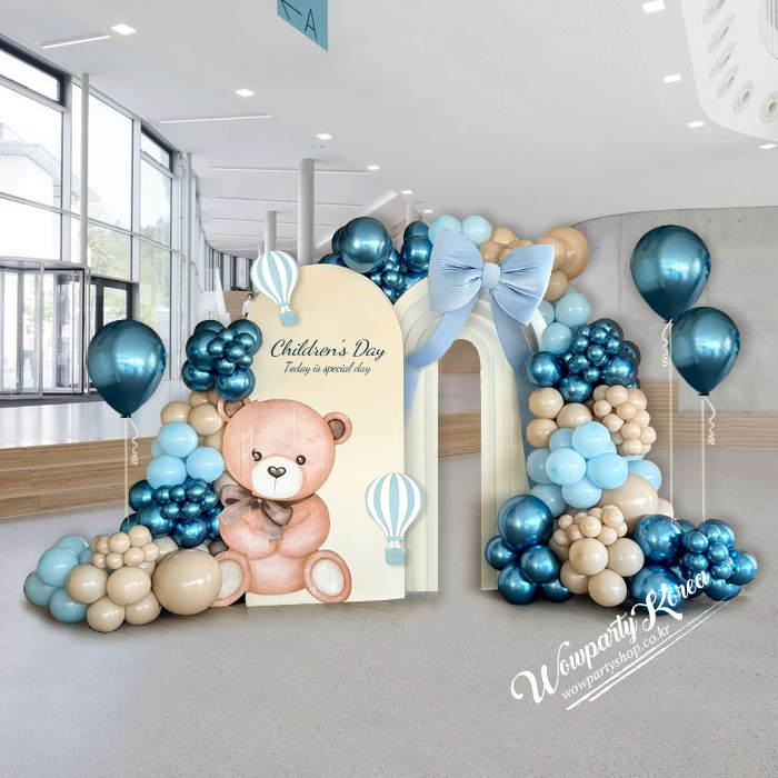 베이지베어 포토존 풍선장식