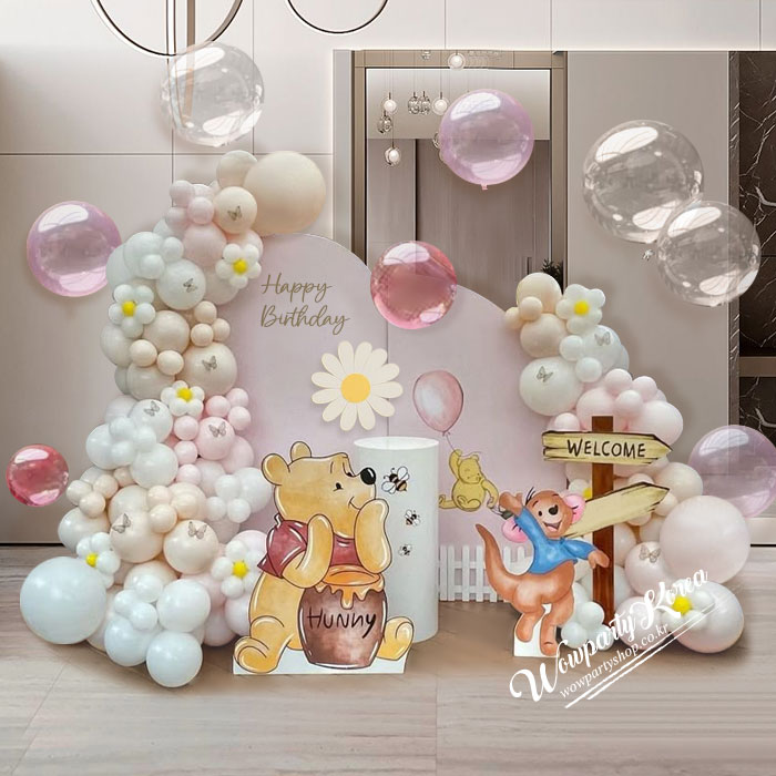 푸우 데이지 풍선포토존