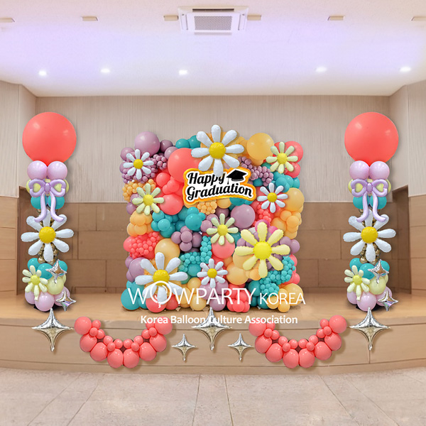 영중초등학교 졸업풍선장식