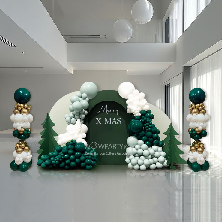 기업 송년회 크리스마스 풍선장식