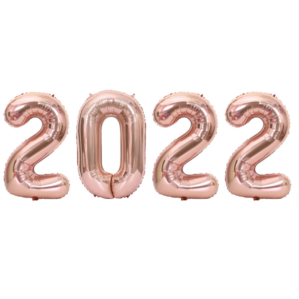 2022 은박풍선 세트(로즈골드)(40cm)