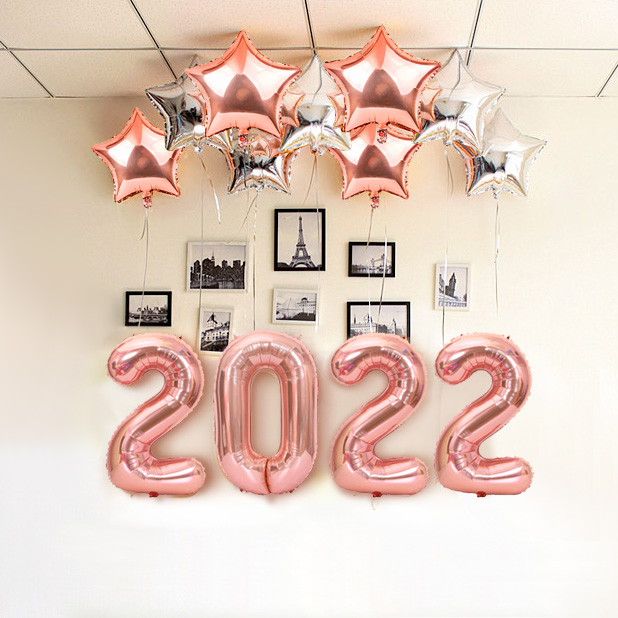 2022 풍선세트(로즈골드)