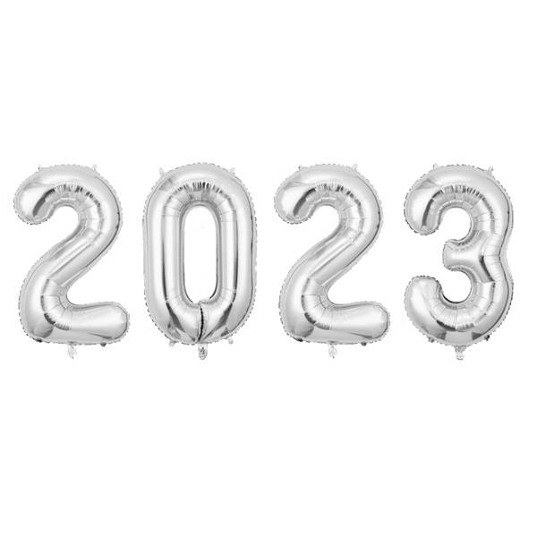 2023 은박풍선 세트(실버)(40cm)