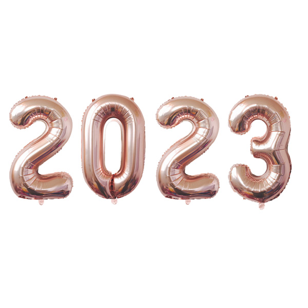 2023 은박풍선 세트(로즈골드)(40cm)
